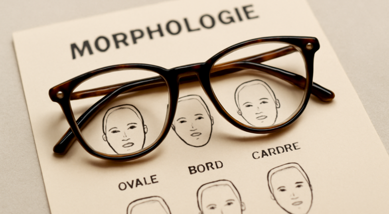 lunettes posées sur carte morphologie