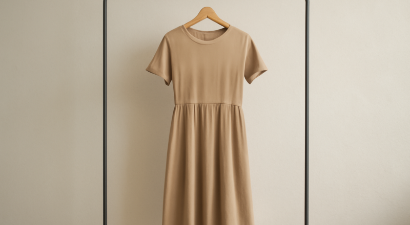 robe midi accrochée à un portant