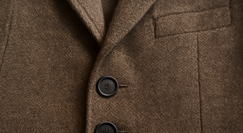 gros plan sur couture et tissu d'une veste