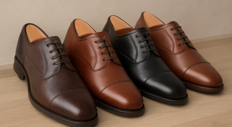 chaussures alignées avec cale discrète