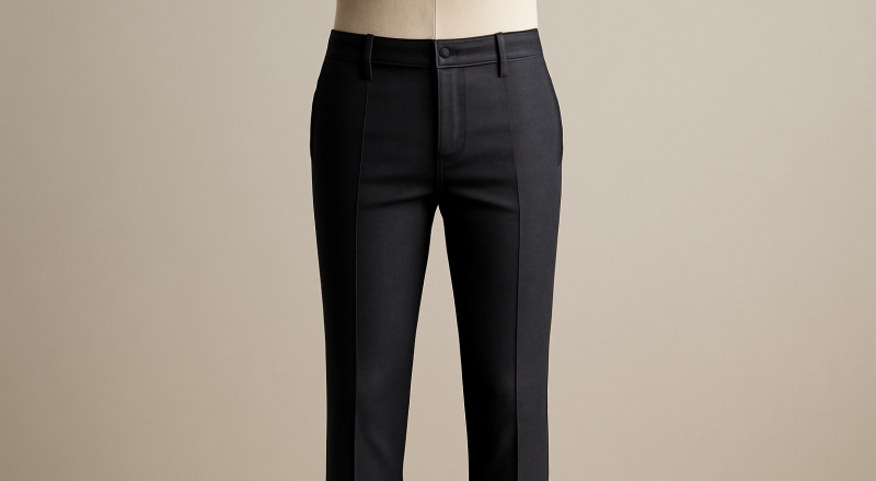 pantalon bien ajusté posé sur mannequin