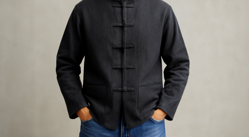 homme portant chino et jean côte à côte