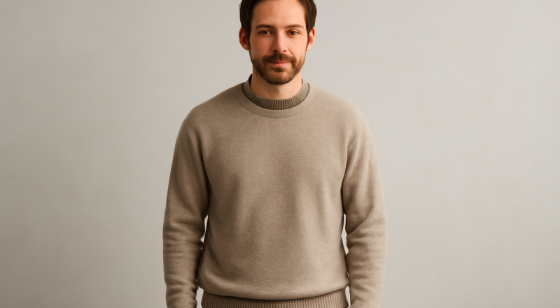 homme portant deux couches de pulls legeres